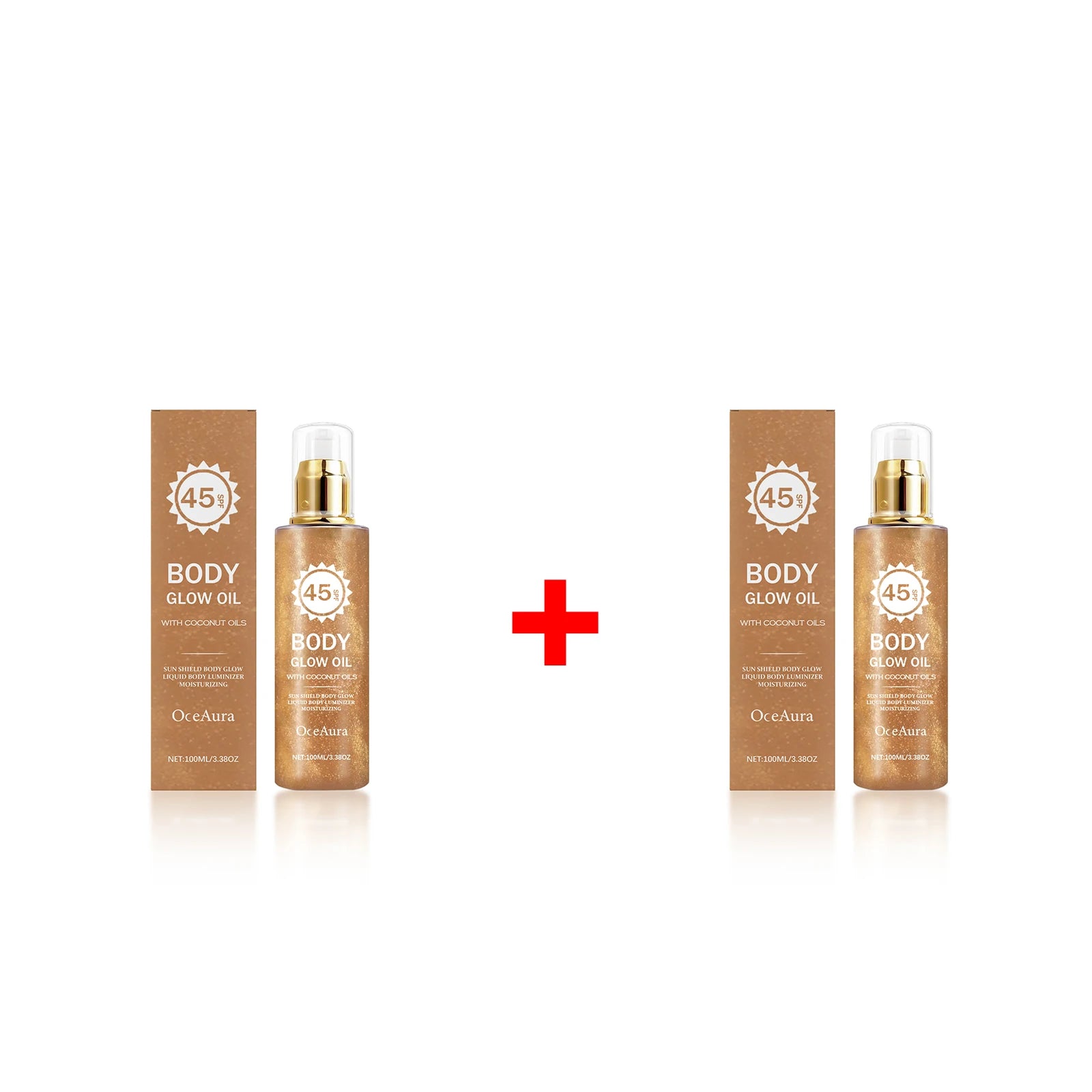 Glowing Body Oil SPF 45 Coconut Sun Shield Moisturizer - 15
