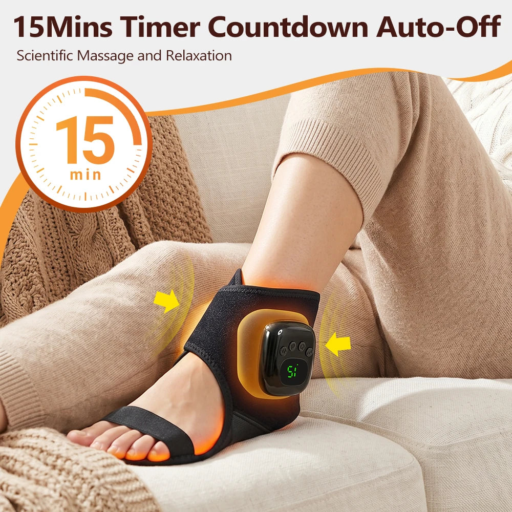 Cordless Heated Wrist Massager Air Compression Hand Wrap - 25