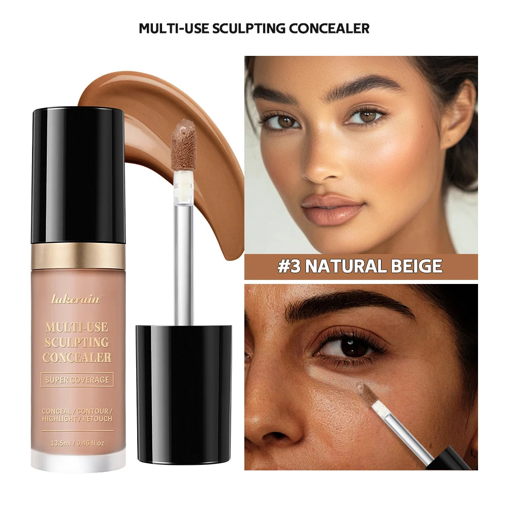 Lakerain Waterproof Concealer Matte High Coverage Liquid Foundation