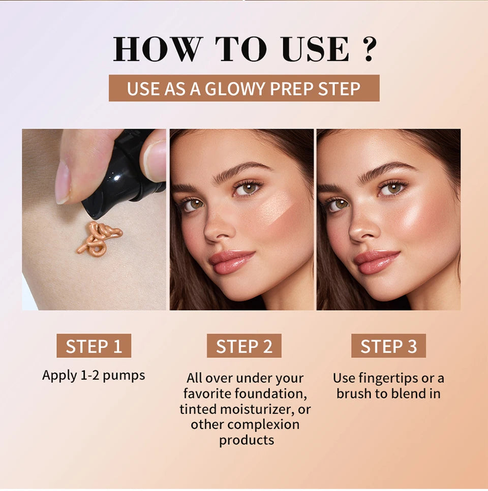 Lakerain Glowy Super Gel Lightweight Dewy Liquid Illuminator Primer