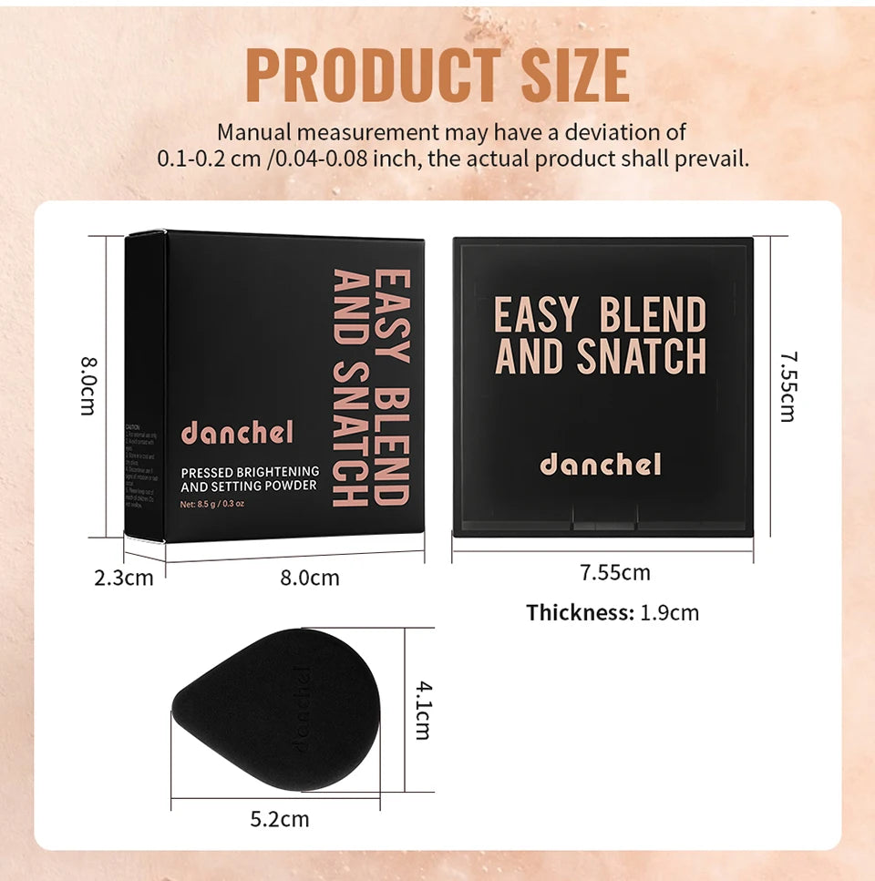 Soft Matte Pressed Powder Oil Control Setting Powder Face Makeup