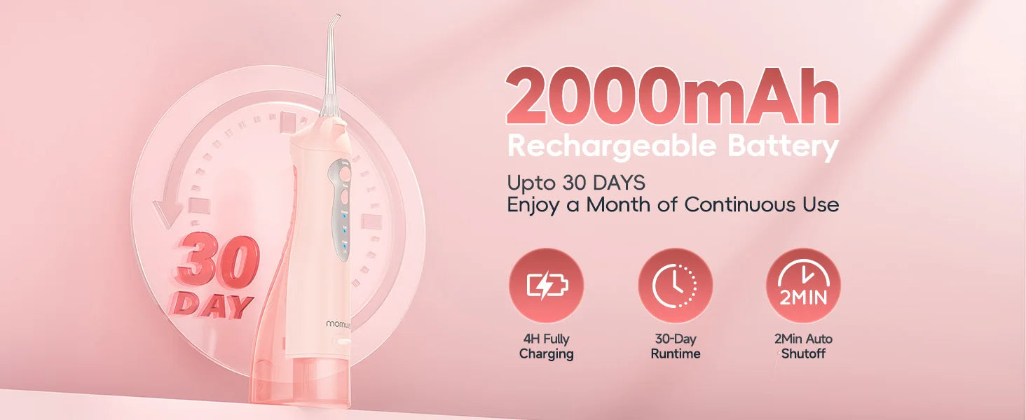 Mornwell D52 Rechargeable Portable Water Flosser Teeth Cleaner - 12