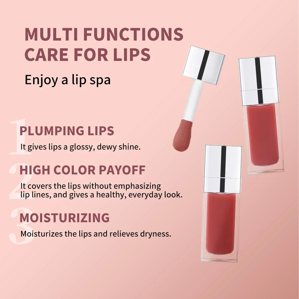 Lip Liner And Lip Gloss Set Hydrating Shine Lip Makeup Combo