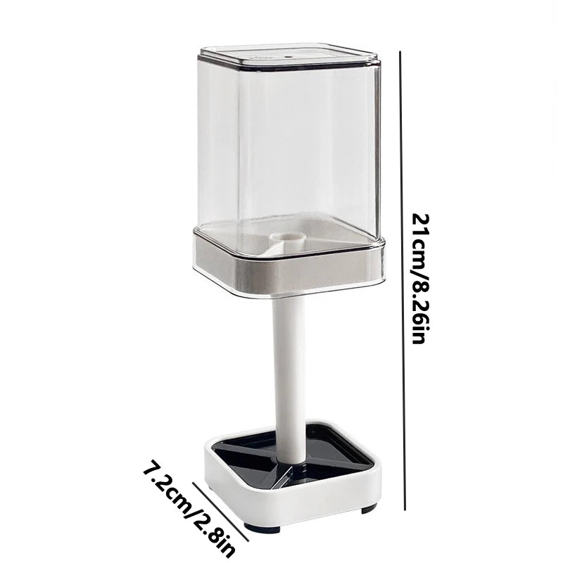 Dustproof Toothbrush Holder and Mouthwash Cup Bathroom Organizer Set - 5