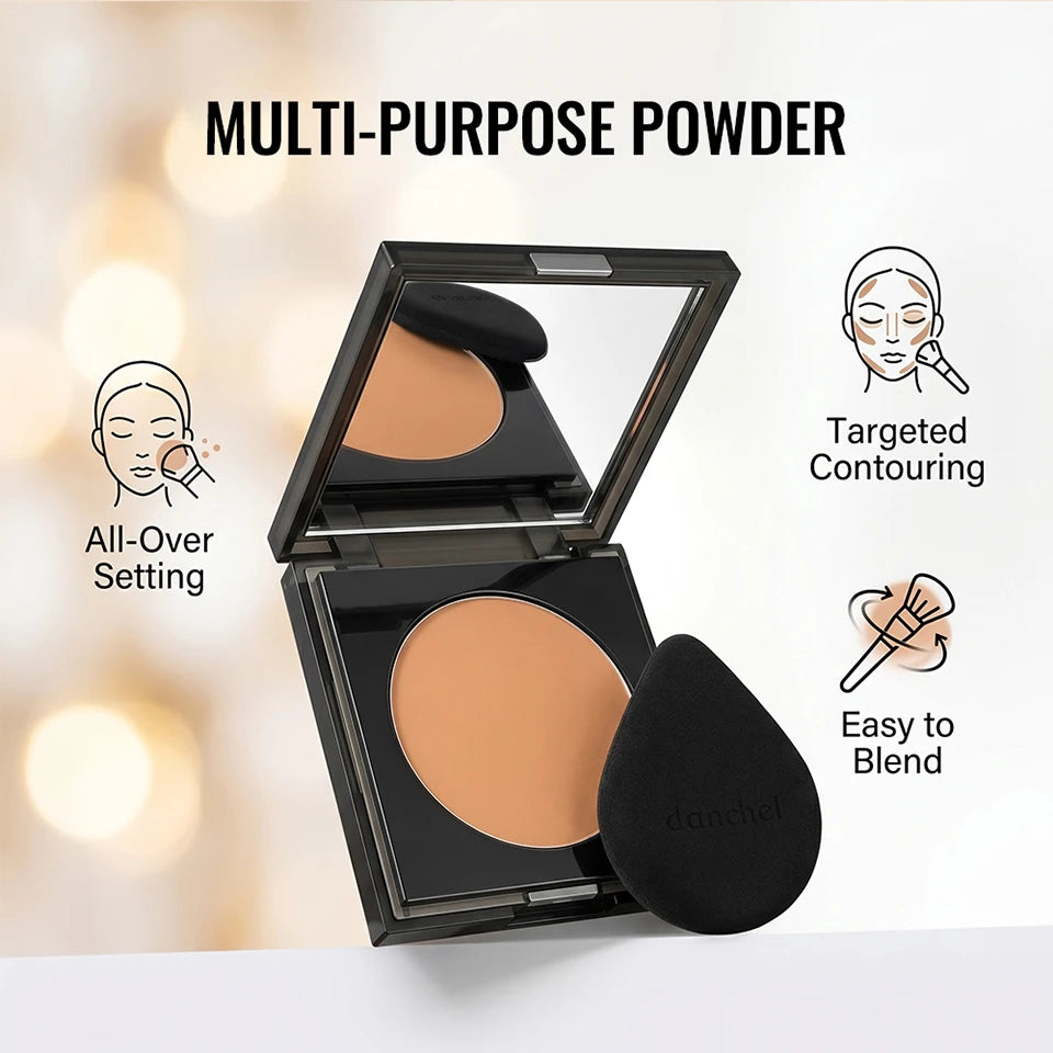 Soft Matte Pressed Powder Oil Control Setting Powder Face Makeup