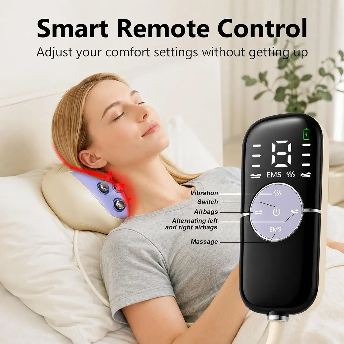 4 in 1 Neck Massager Pillow and Cervical Traction Device