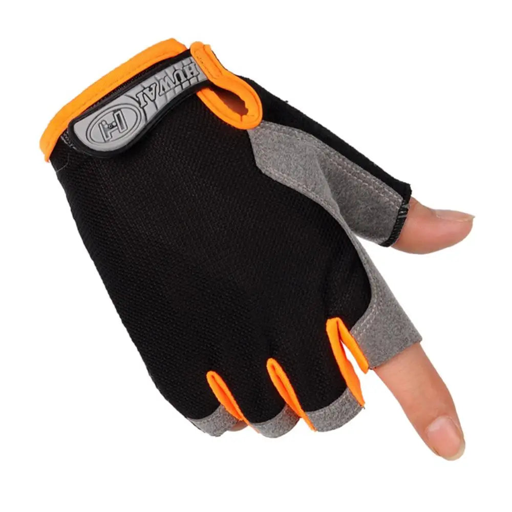 Breathable Half Finger Cycling Gloves Anti Slip Sports Mittens