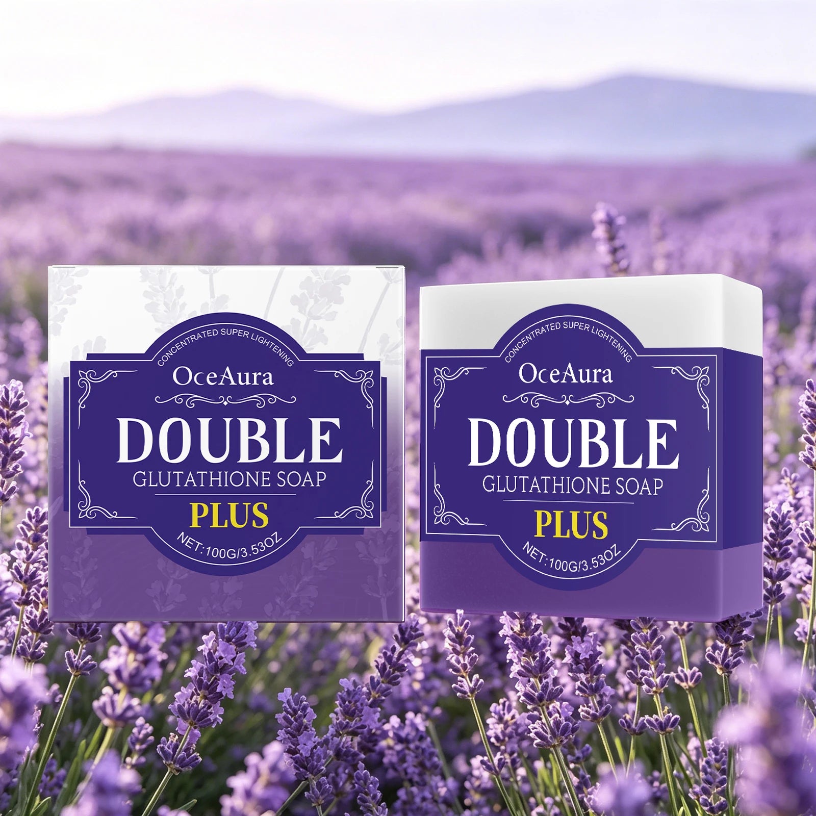 Lavender Cleansing Soap Bar Oil Control Skin Softener - 6