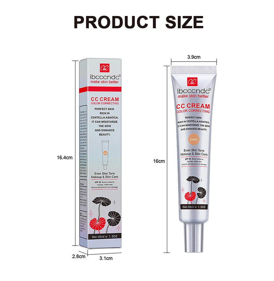 Color Correcting CC Cream Foundation Moisturizing Waterproof Makeup - 15