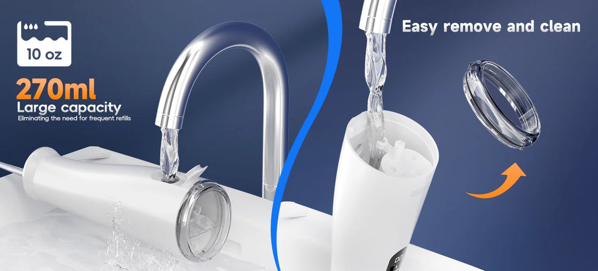 Electric Toothbrush Water Flosser Combo Oral Irrigator Kit