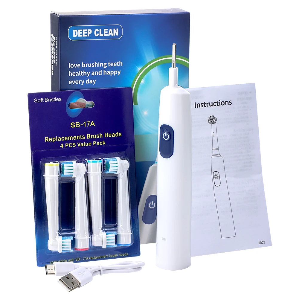 Intelligent Rotating Electric Toothbrush Rechargeable Rotary Toothbrush - 11