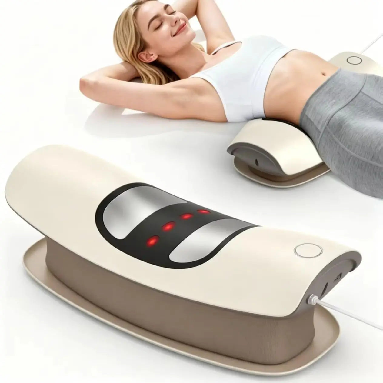 Smart Lumbar Traction Device Waist Massager Spine Support Stretcher - 1
