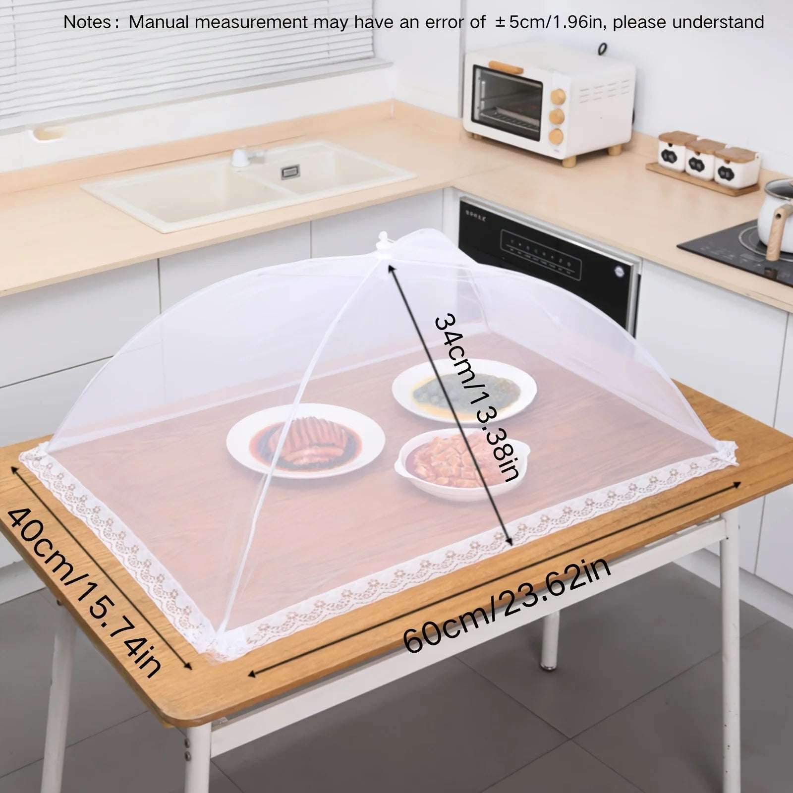 Folding Food Cover Mesh Tent for Dining Table Insect Protection