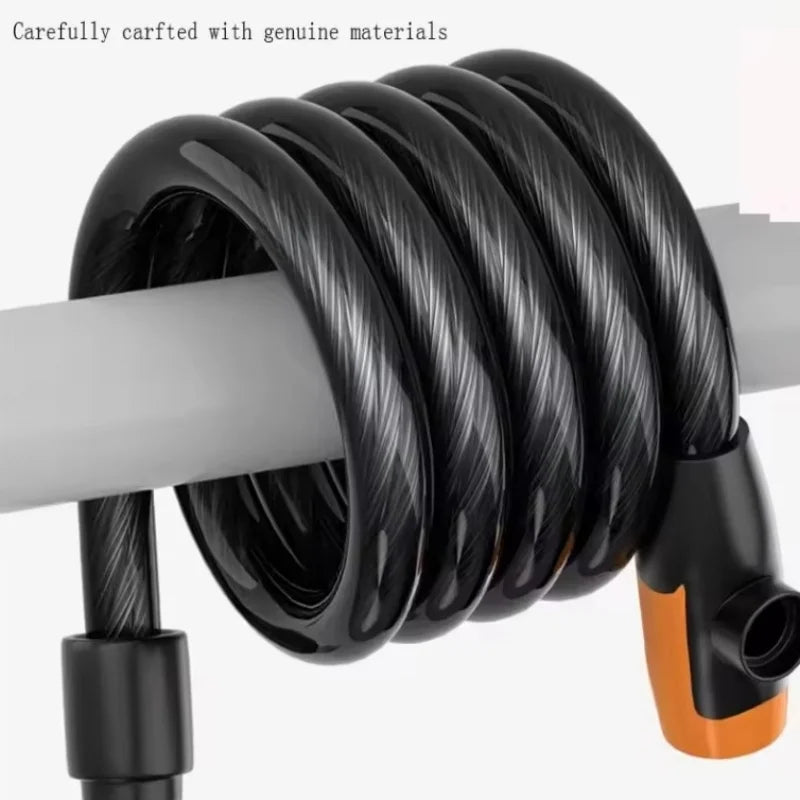 Heavy Duty Bike Lock Steel Cable Anti Theft Security Chain for Bicycle