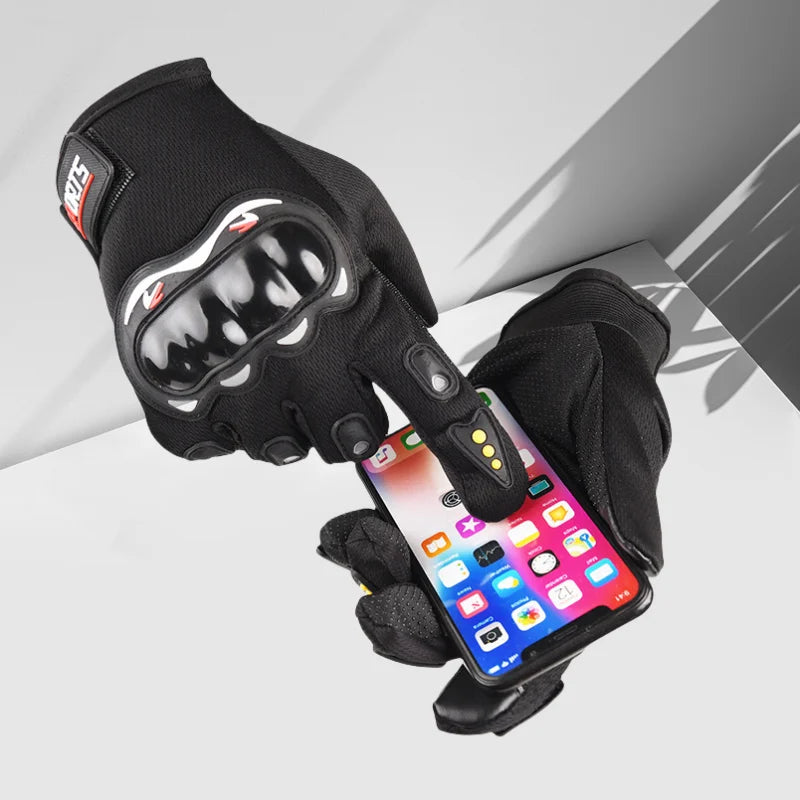 Full Finger Cycling Gloves Touch Screen Motorcycle Protective Gear - 3