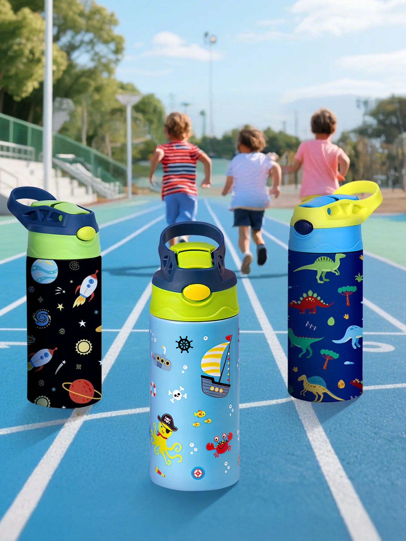 350ml Cartoon Insulated Stainless Steel Water Bottle Kids Vacuum Flask - 5