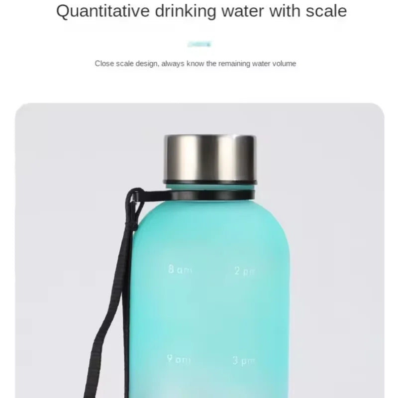 1L Motivational Water Bottle with Time Marker Leakproof Sports Jug - 4
