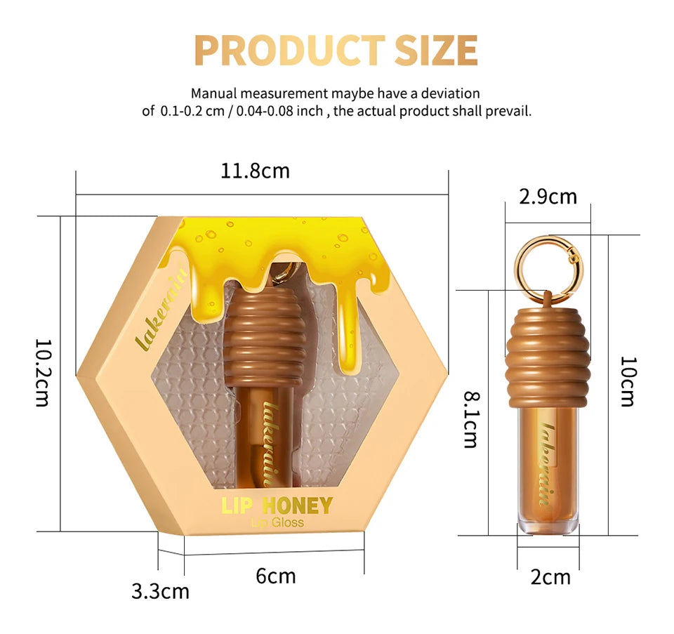 Honey Chocolate Lip Gloss Set Moisturizing Lip Oil Plumper - 16