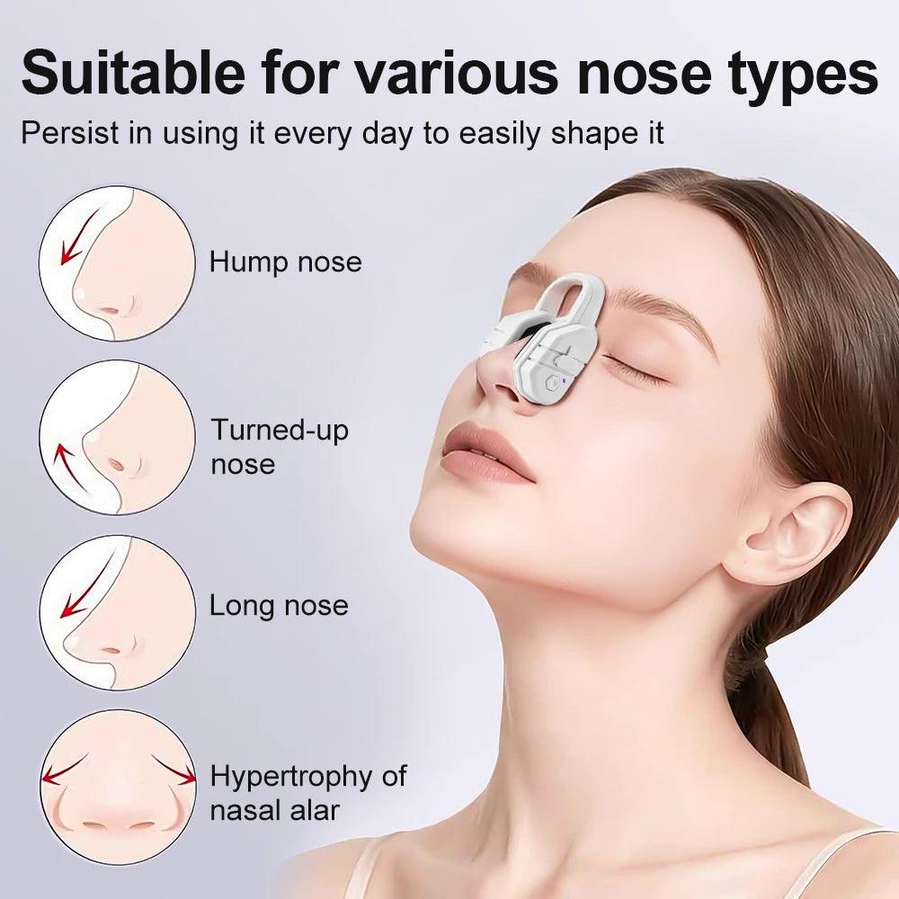 EMS Nose Shaper Sculpting Massager Clip Lift Up Beauty Tool - 6