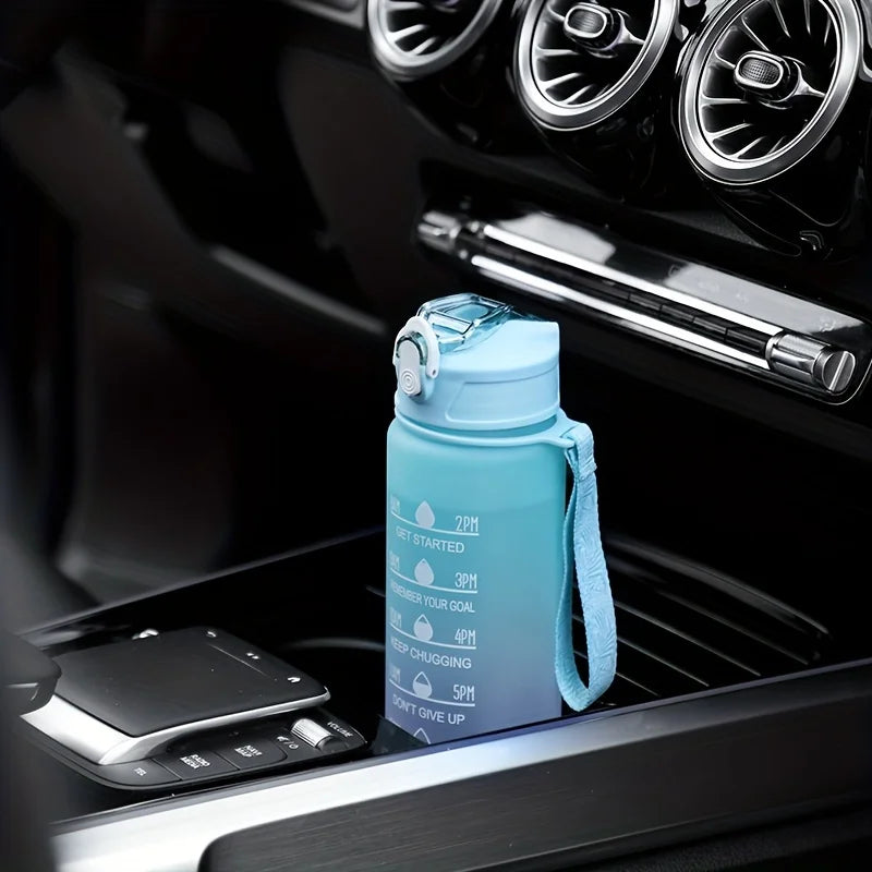 900ml Motivational Water Bottle Leak Proof Sports Jug with Straw