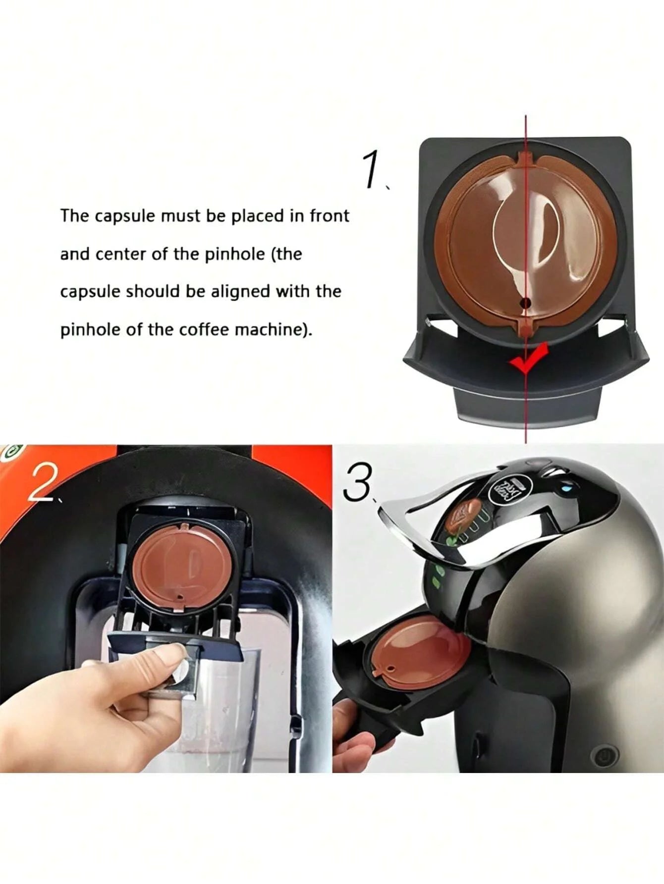 Reusable Coffee Capsules for Dolce Gusto Refillable Filter Pods