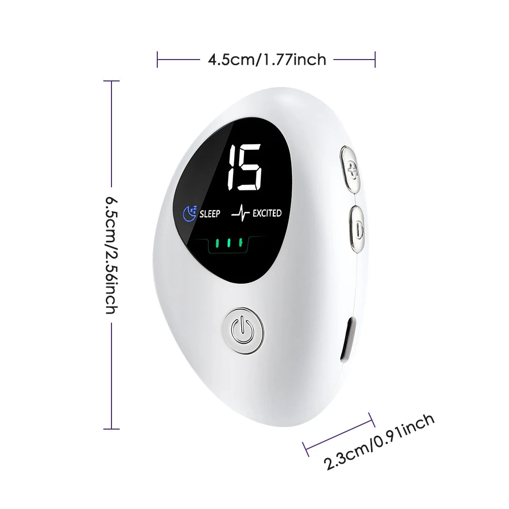 Microcurrent Sleep Aid Device CES Palm Massager for Insomnia Relief - 17