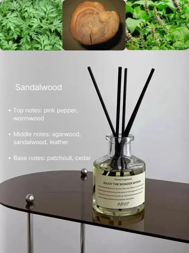 50ml Reed Diffuser Set Aromatherapy Home Fragrance Air Freshener Decor