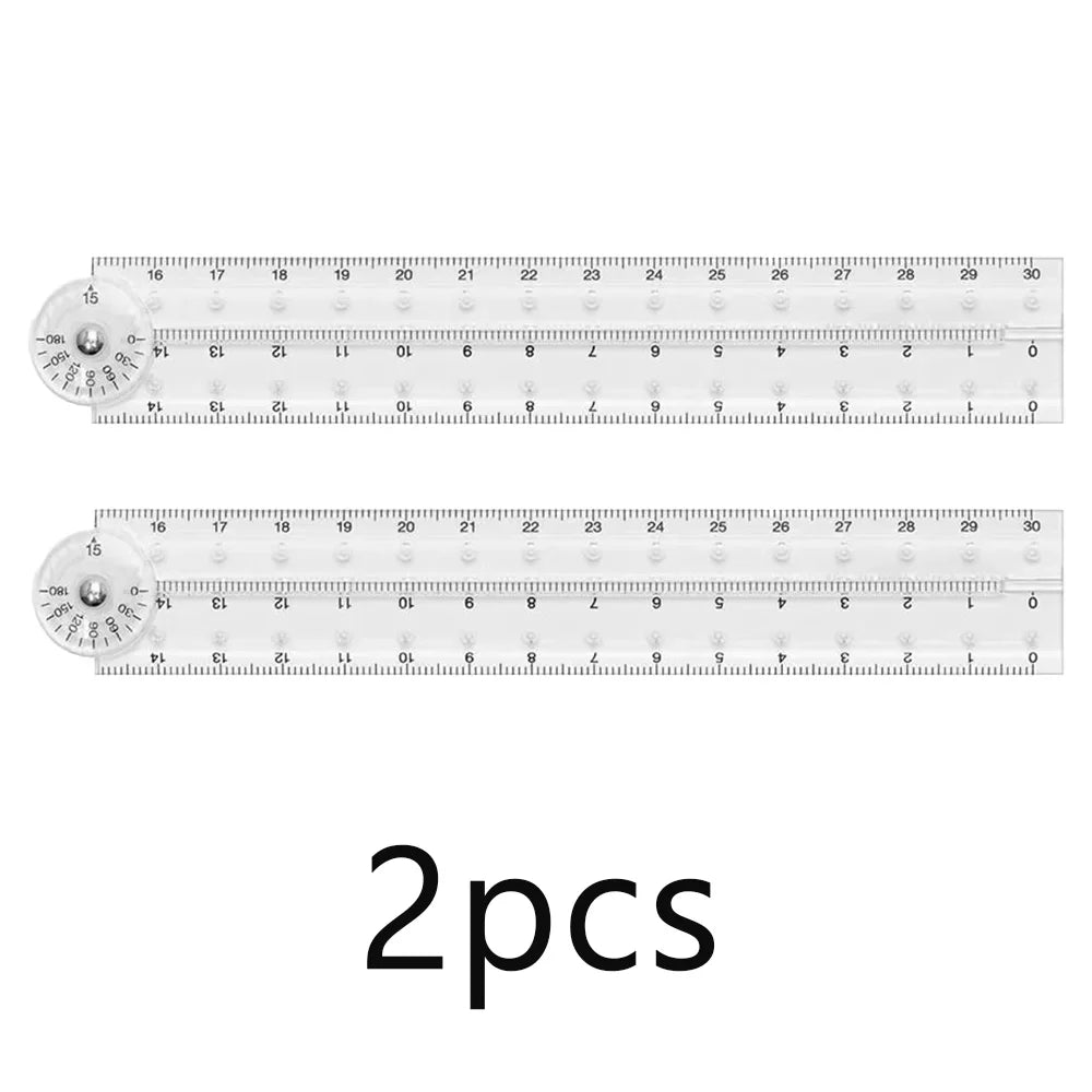 Folding Protractor Ruler Transparent Angle Measuring Tool for Students - 15