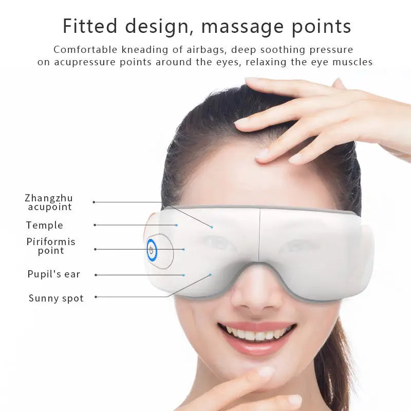 VIMYSHOW Rechargeable Air Pressure Eye Massager & Vibration Mask - 3