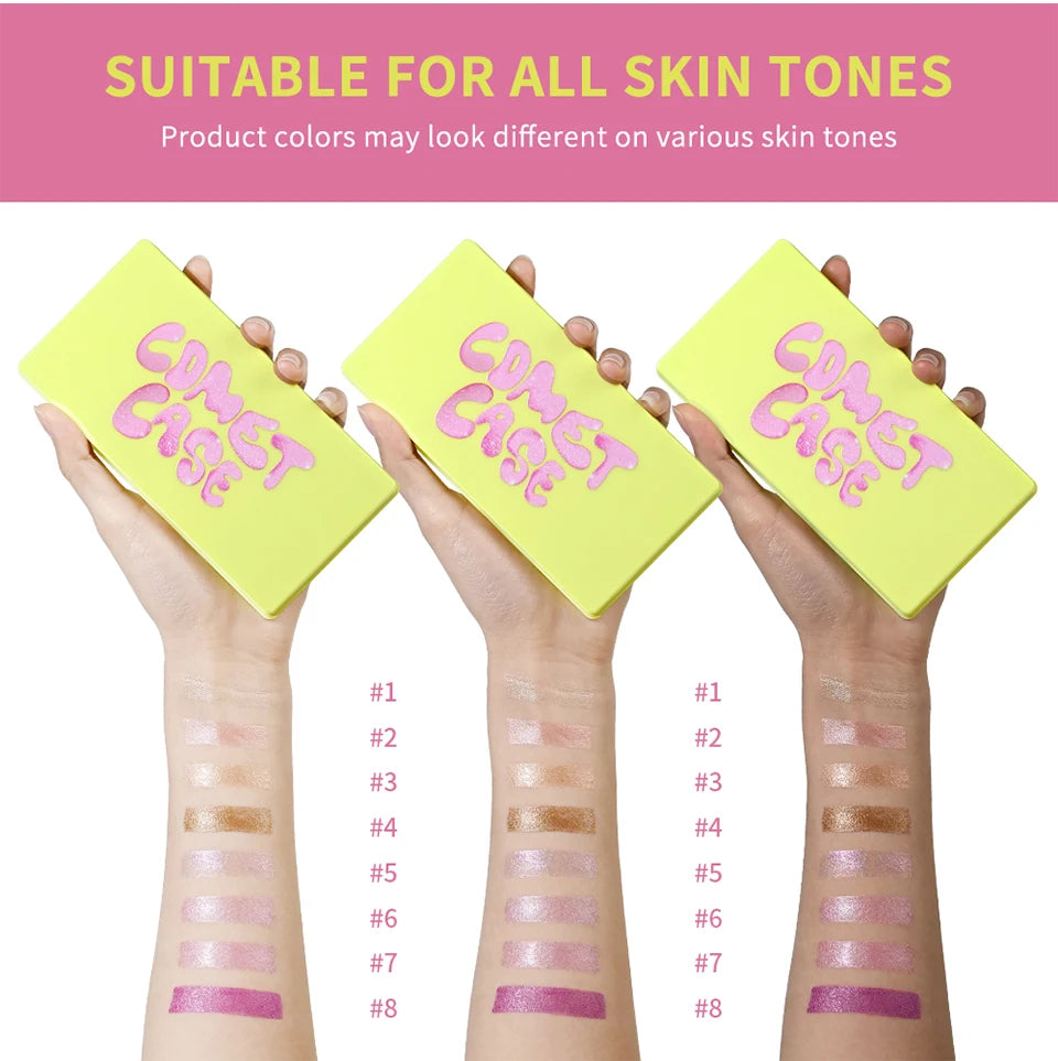Cream Highlighter Palette Blush and Contouring Makeup Kit - 15