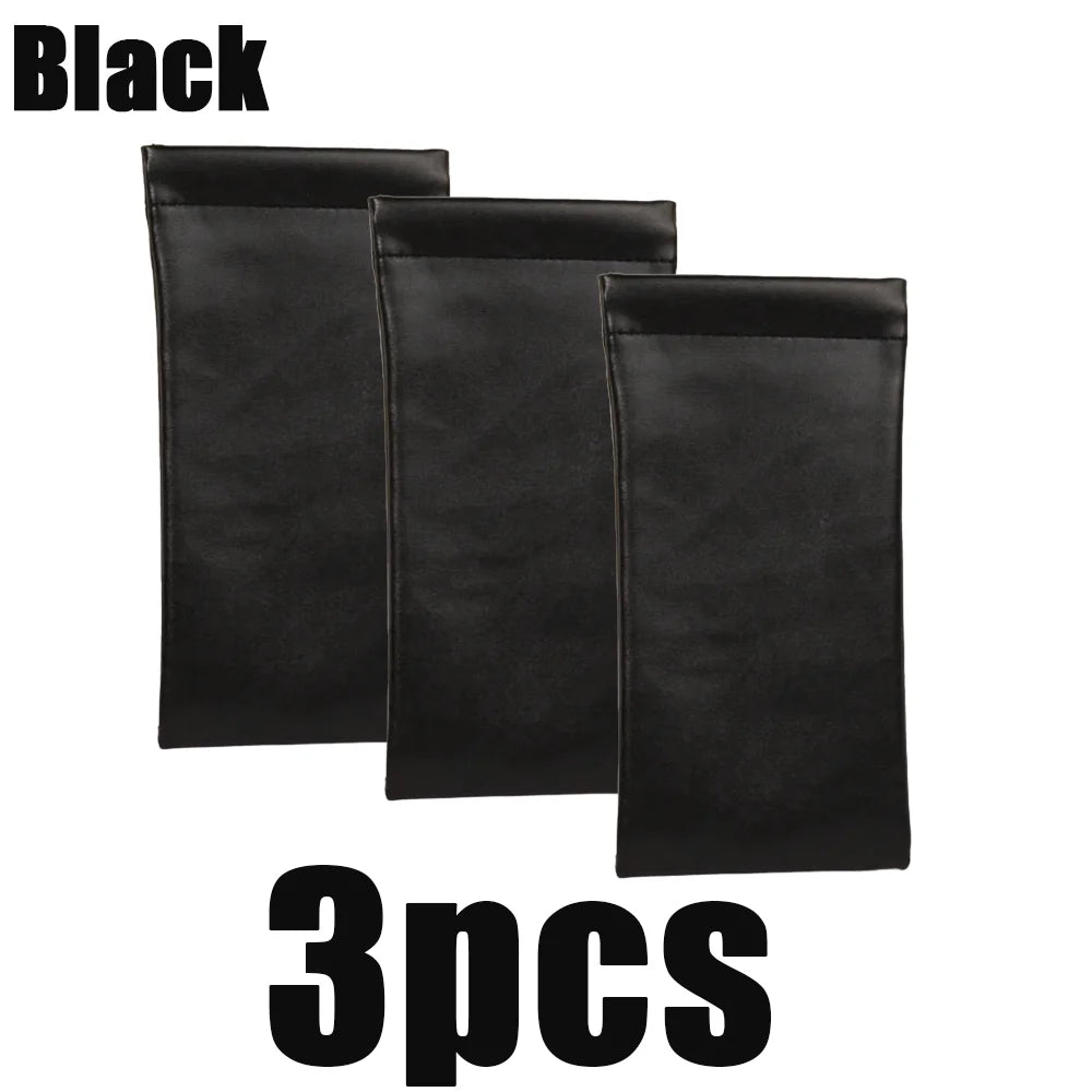 Waterproof Leather Glasses Case Soft Portable Sunglasses Pouch Holder