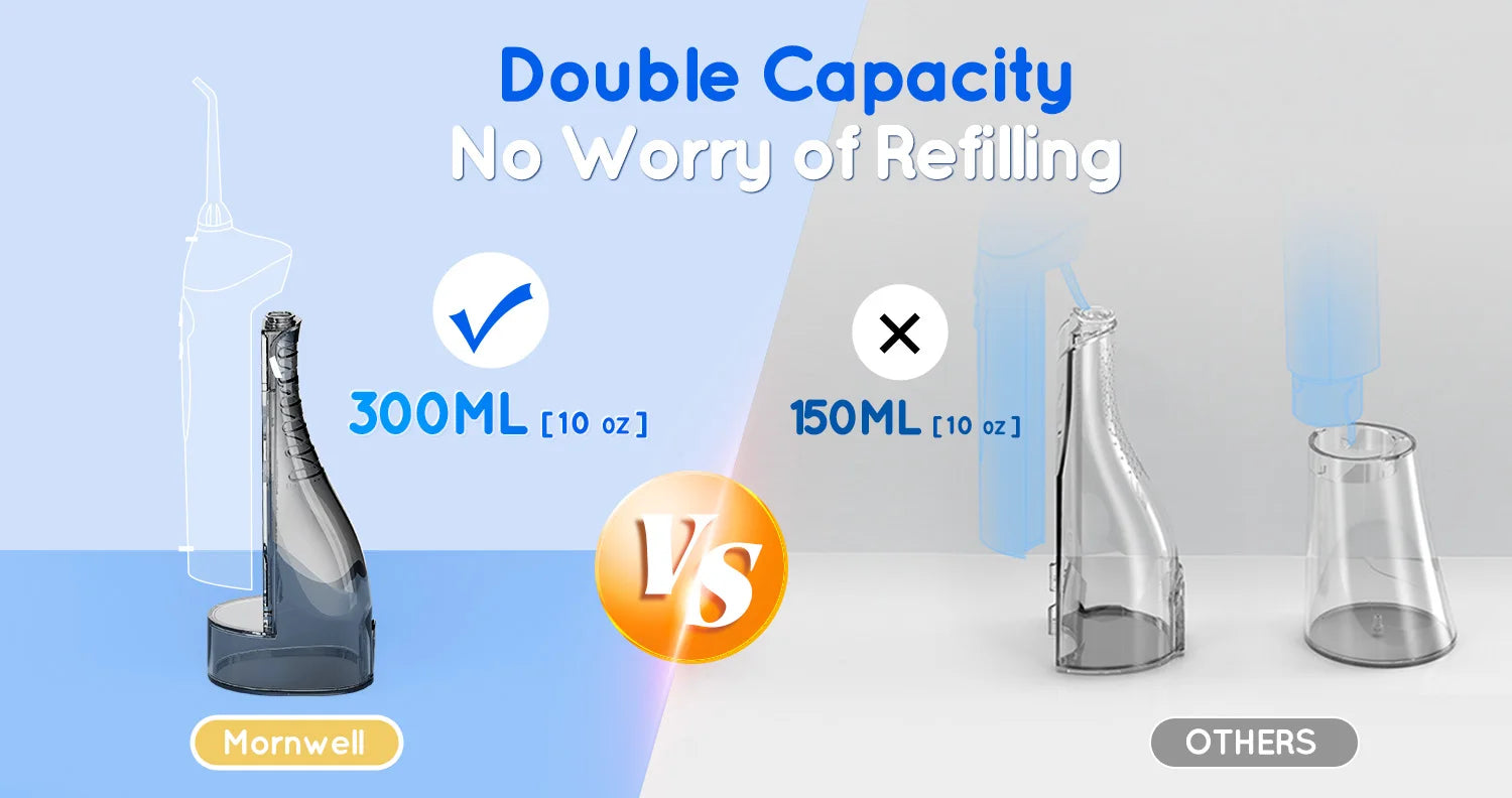 Portable Water Flosser Electric Toothbrush Oral Irrigator Set - 10