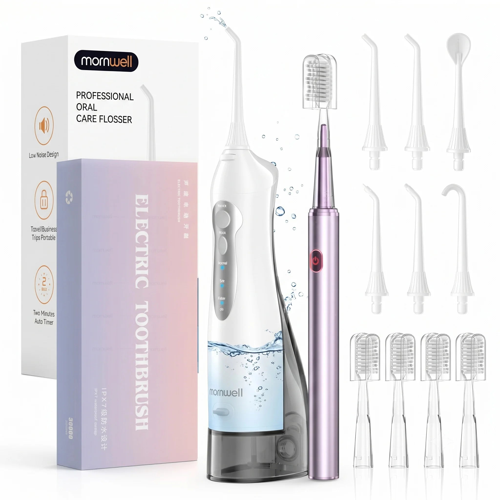 Water Flosser and Electric Toothbrush Combo Dental Care Kit - 1