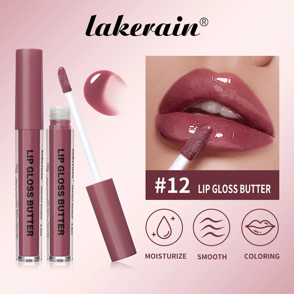 Lakerain Moisturizing Mirror Lip Gloss Butter Liquid Lip Makeup - 2