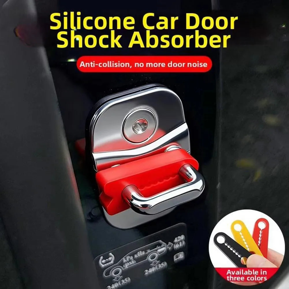4Pcs Car Door Shock Absorbing Pad Anti Collision Lock Gasket - 2