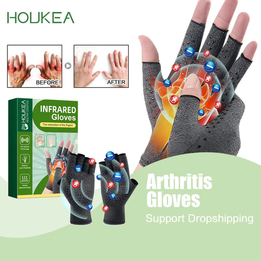 Magnetic Arthritis Therapy Gloves Hand Wrist Pain Relief Compression