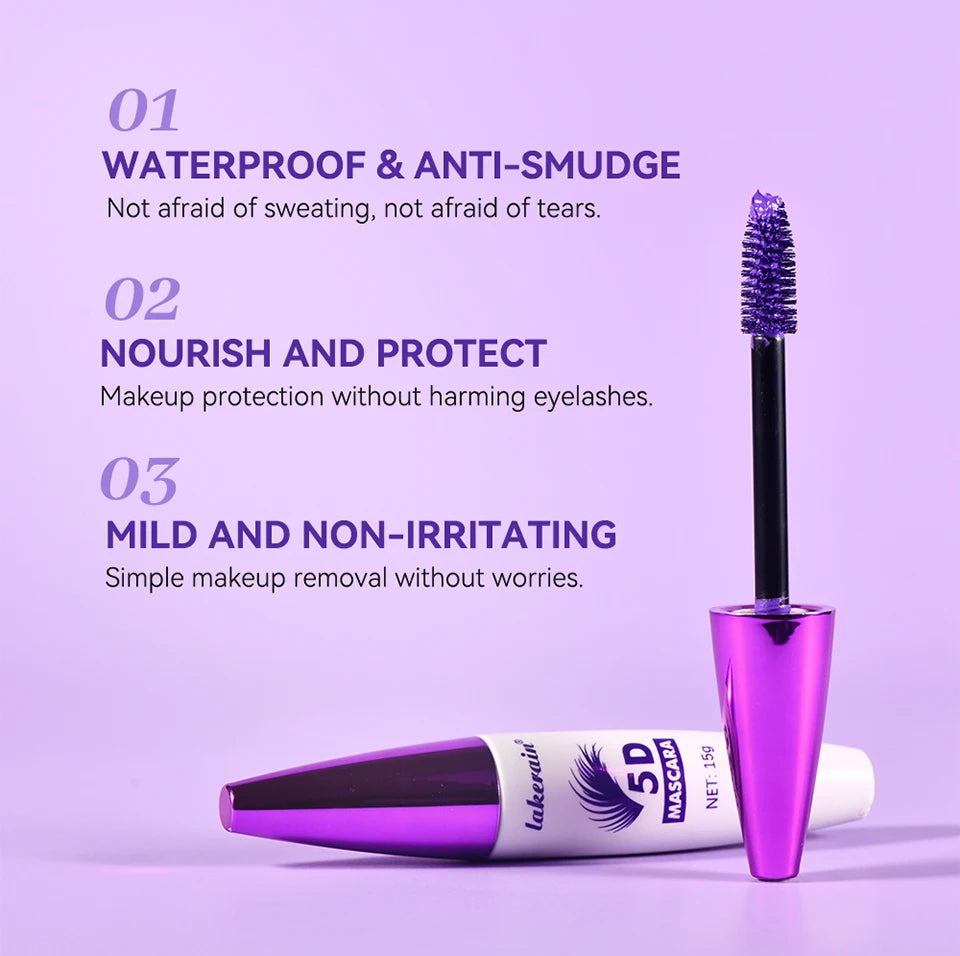 5D Waterproof Lengthening Mascara Voluminous Curling Eyelashes