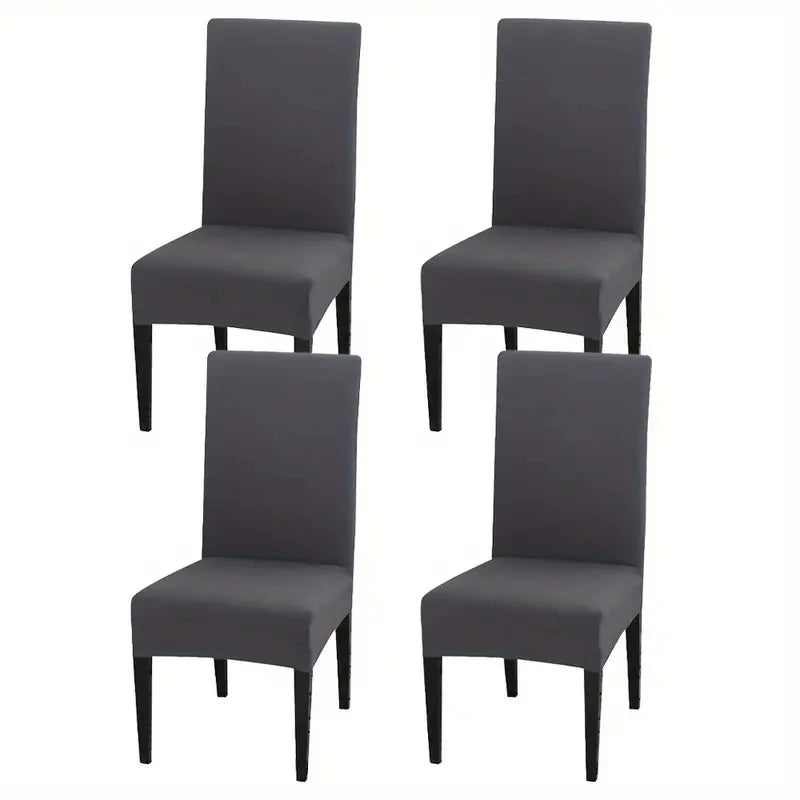 Elastic Dining Chair Covers Set Soft Stretch Slipcovers for Home Hotel - 13