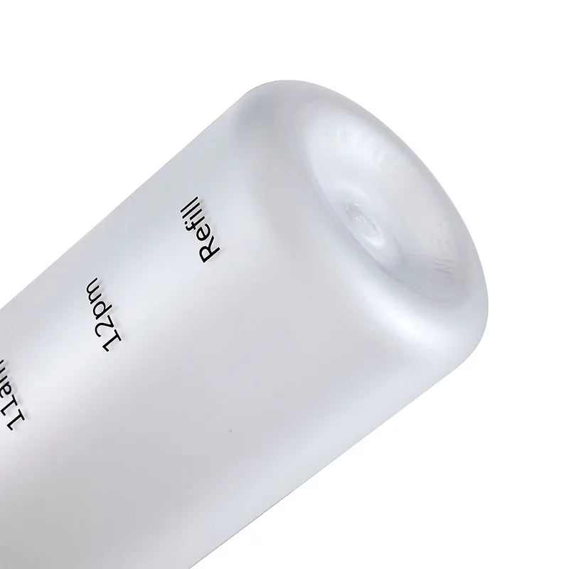 1L Motivational Water Bottle with Time Marker Leakproof Fitness Flask