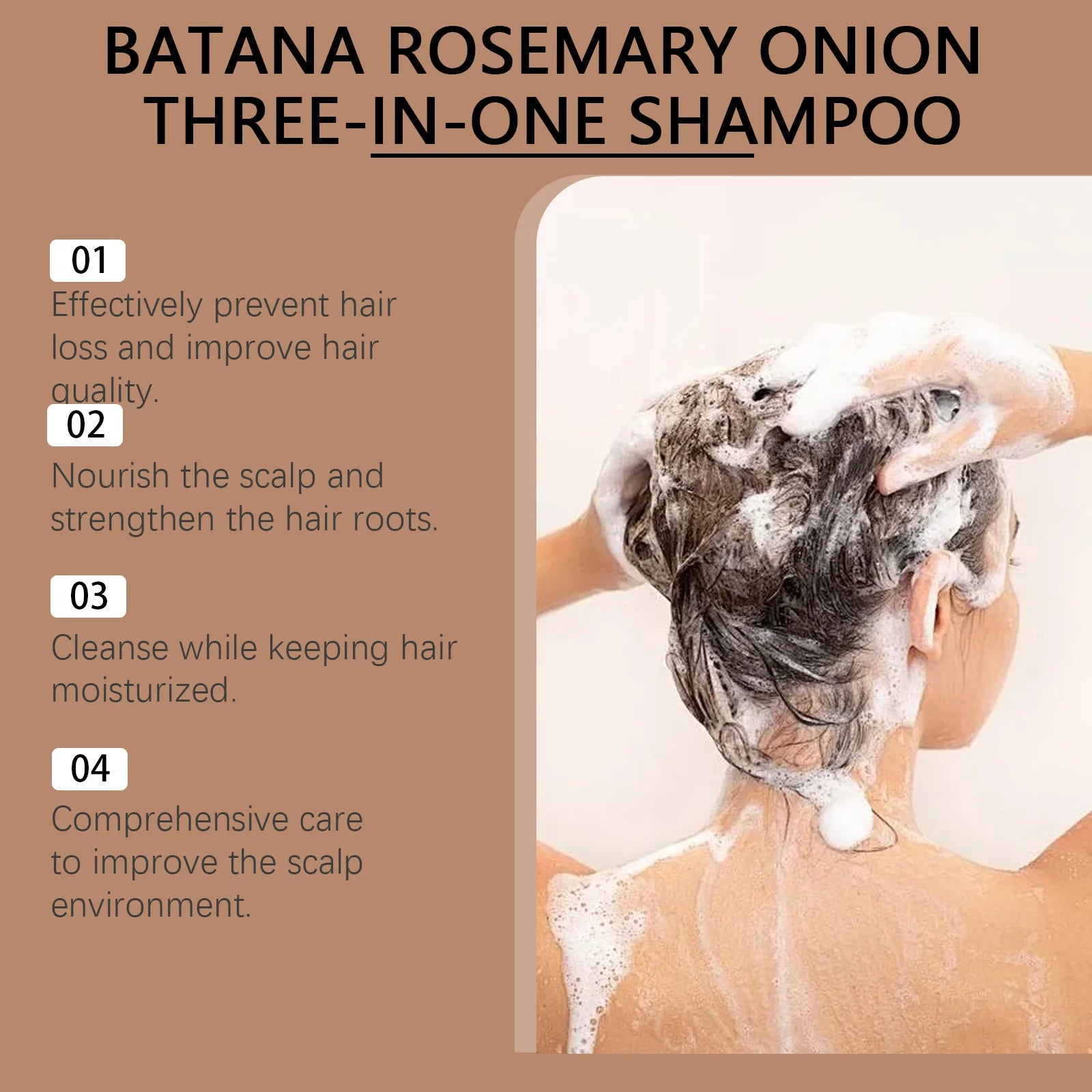 Hair Growth Shampoo Anti Dandruff Nourishing Repair Scalp Care - 5