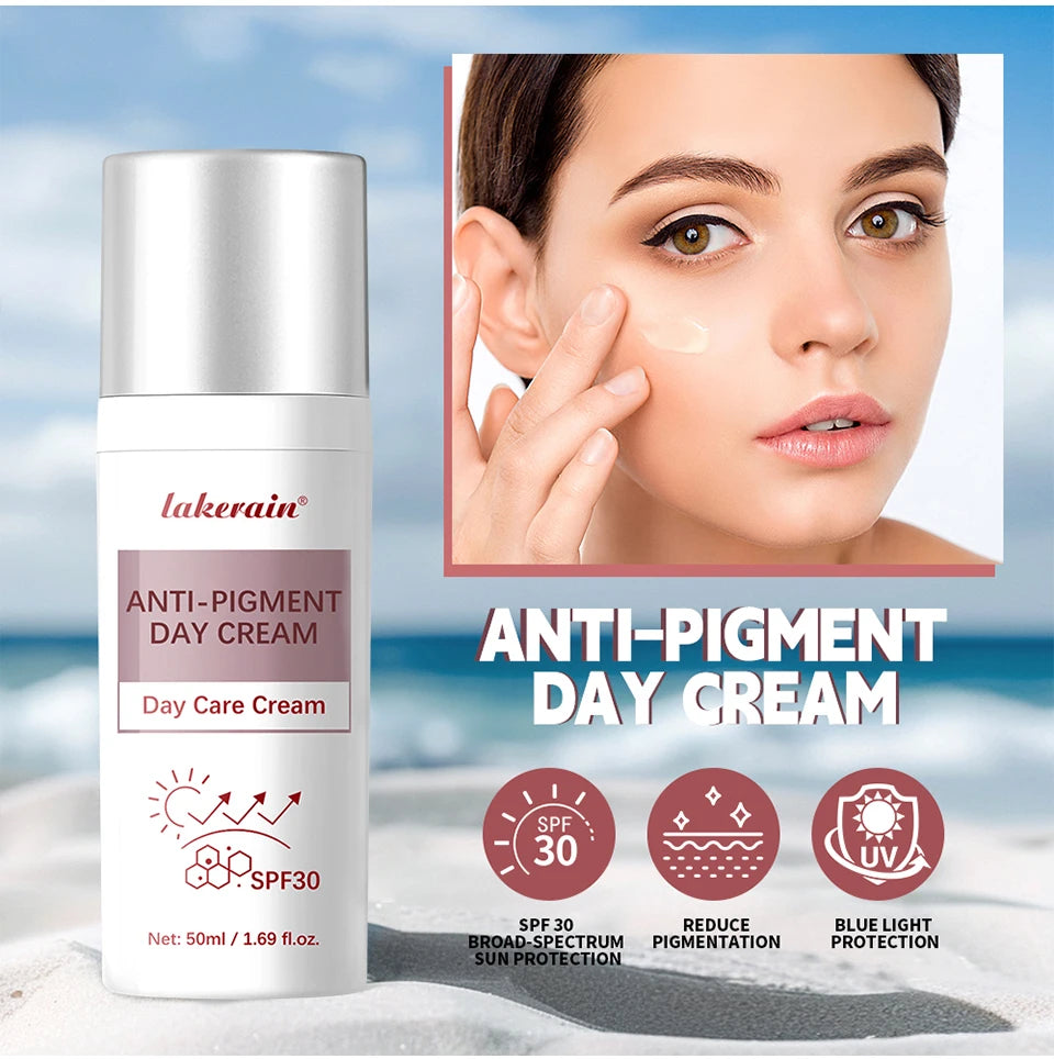 Anti-Pigment Day Cream SPF 30 Hydrating Facial Sun Protection - 8