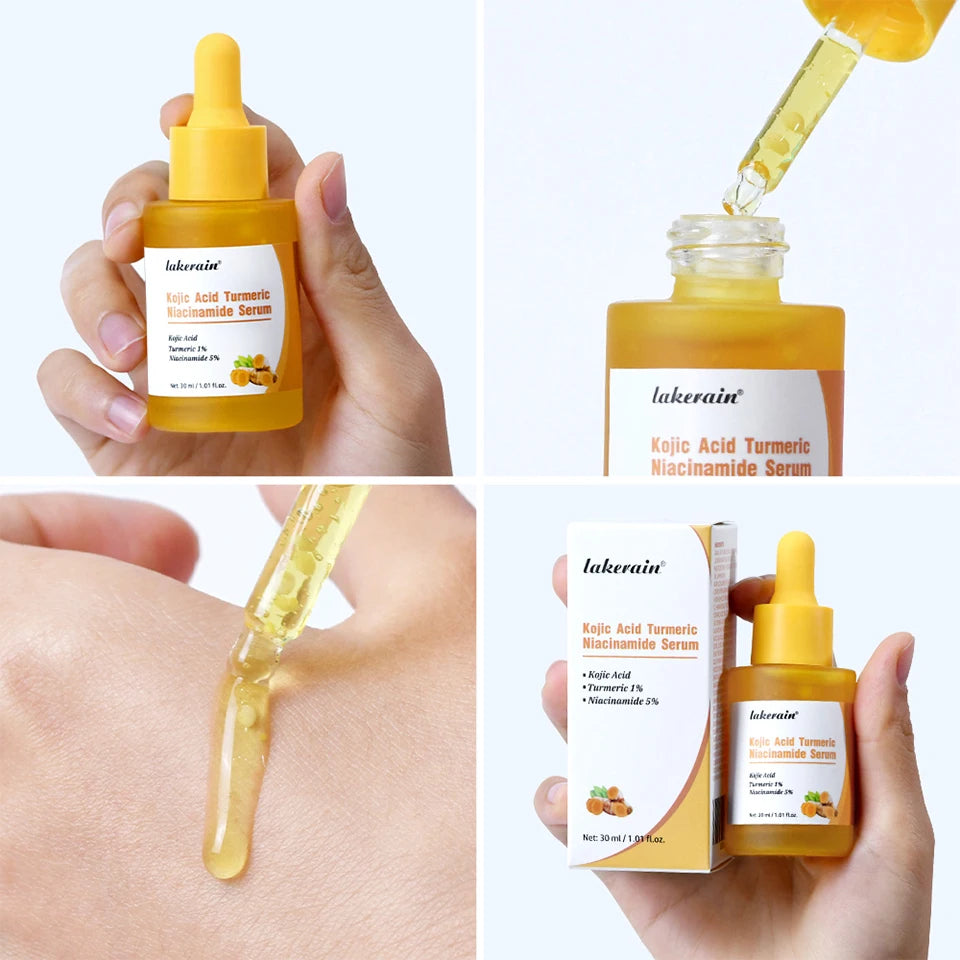 Kojic Acid Turmeric Niacinamide Glow Serum Brightening Facial Care