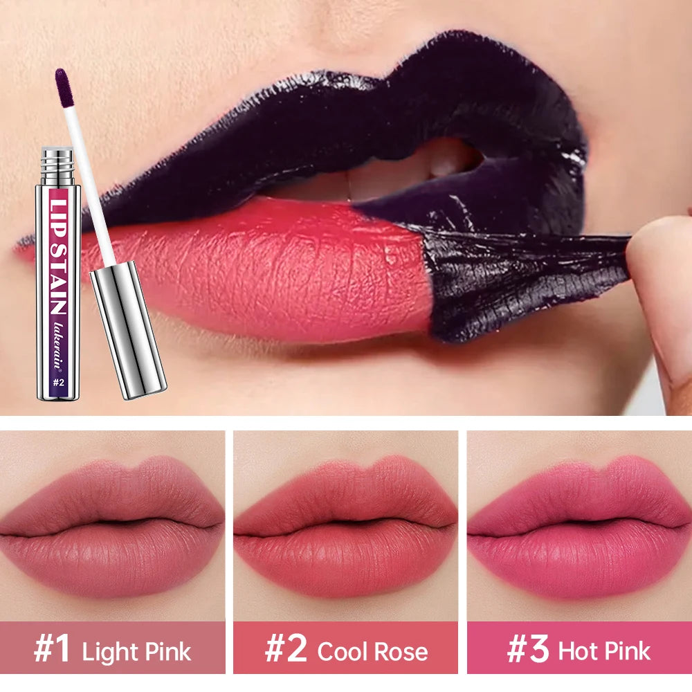 Peel Off Lip Stain Long Lasting Transfer Proof Tint Kit - 2