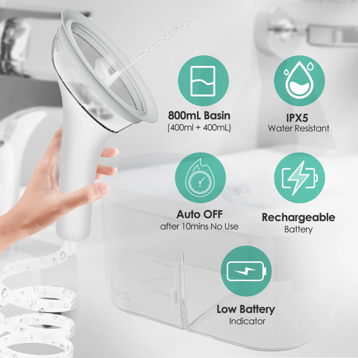 Electric Ear Water Cleaner Earwax Removal Irrigation System