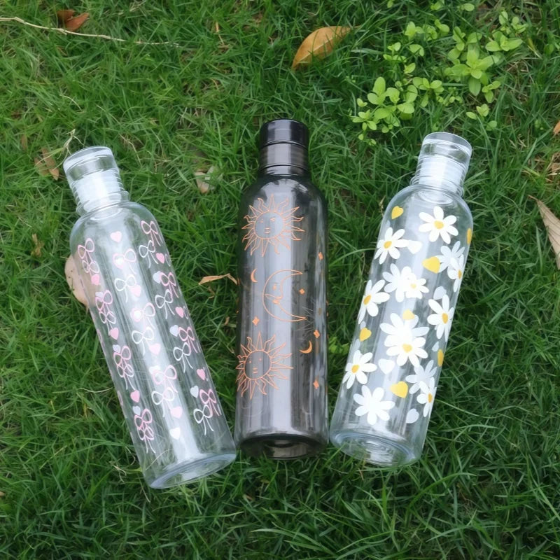 480ml Portable Plastic Water Bottle Minimalist Sports Drink Cup