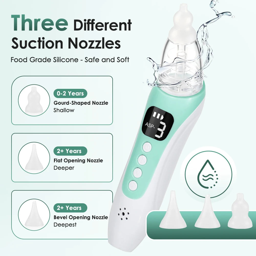 Electric Baby Nasal Aspirator Rechargeable Newborn Mucus Remover