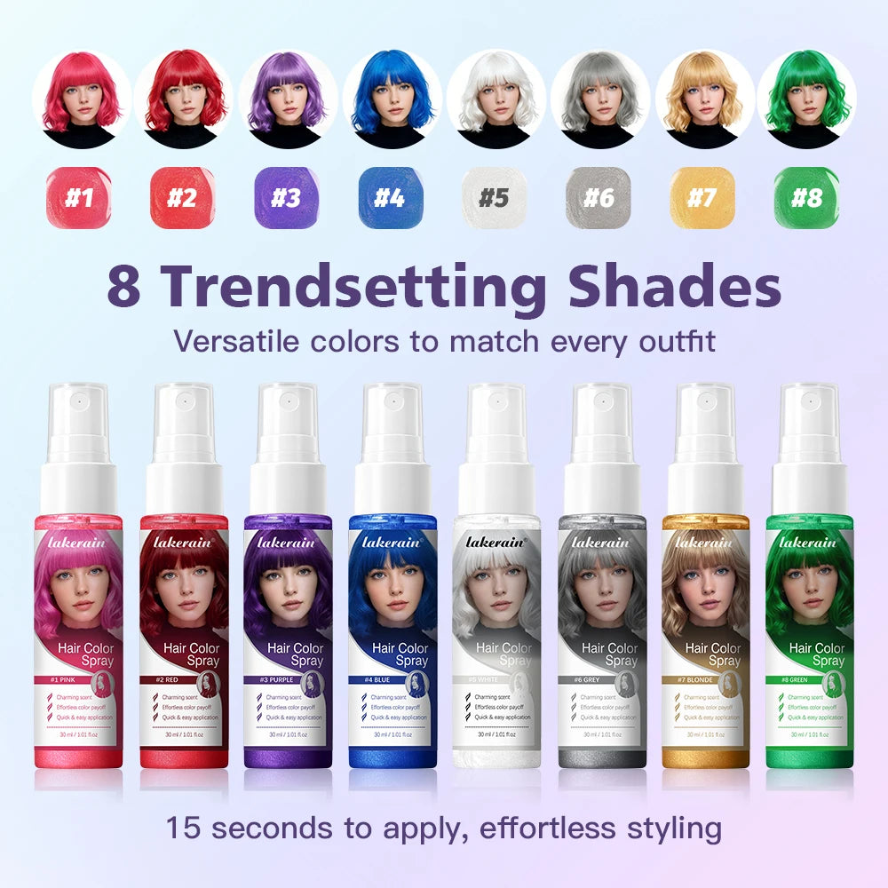 Temporary Hair Color Spray Washable DIY Dye