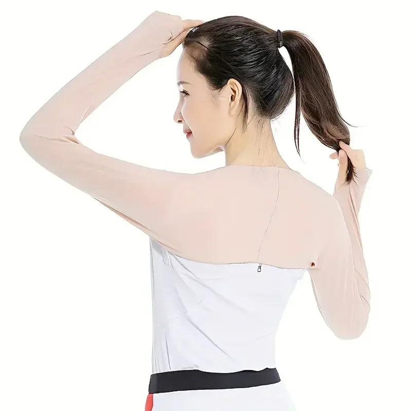 Golf Sun Protection Shawl Sleeves Cycling Arm Warmers Cooling Shrug