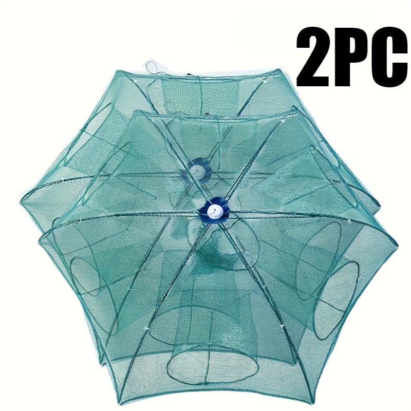 Foldable Fishing Net Trap Umbrella Style Minnow Crab Shrimp Catcher - 14