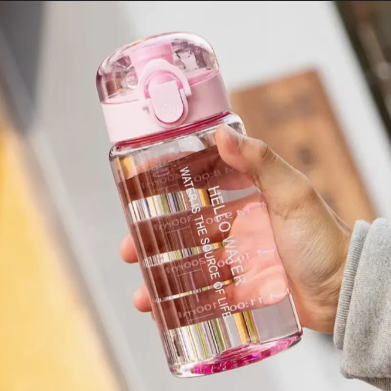 550ml Space Themed Water Bottle Leak Proof Sports Straw Cup - 7